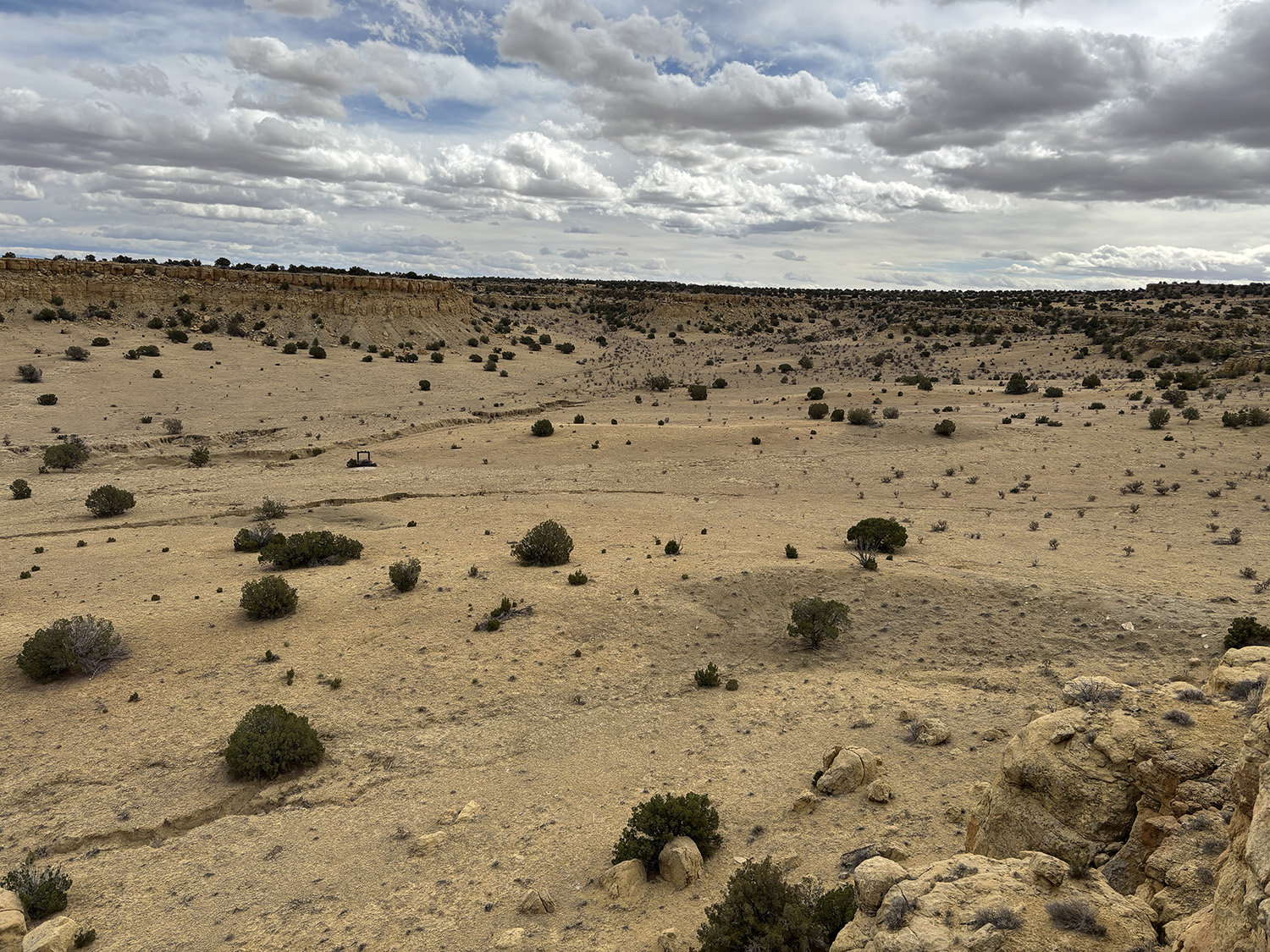 2012 02 12 Looking E From Cliff N Of Shaft To Flat Area With Reserves Copy 1